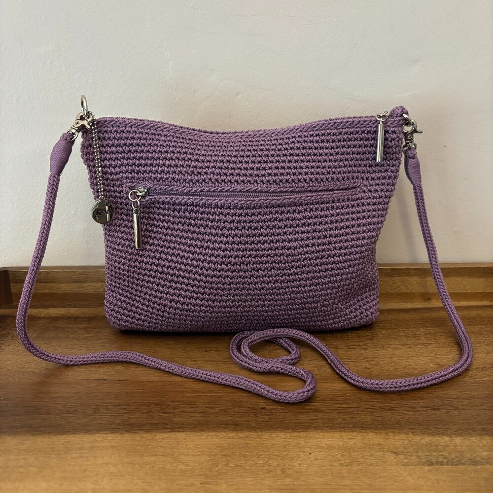 The Sak Lavender Crochet Crossbody Purse